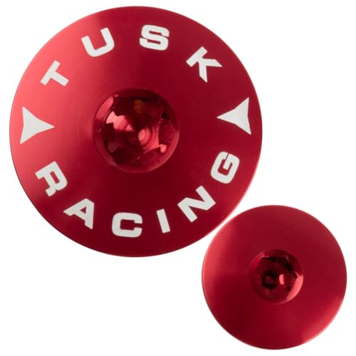 Tusk Billet Aluminum Engine Plug Kit Red