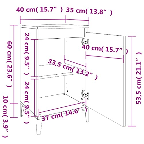 Table de chevet pour lit haut petit espace avec porte