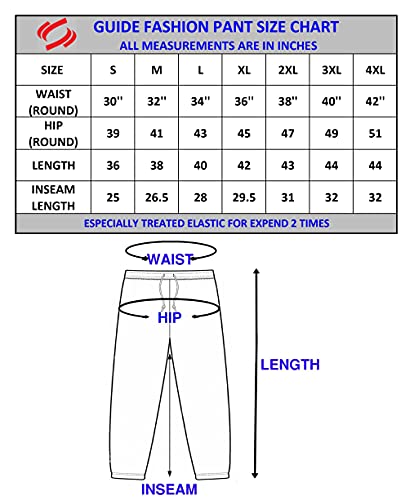Image of GUIDE Men's Regular Fit Printed Trackpants