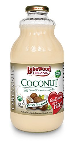 Lakewood Organic Pineapple Coconut, 32 Ounce (Pack of 6)