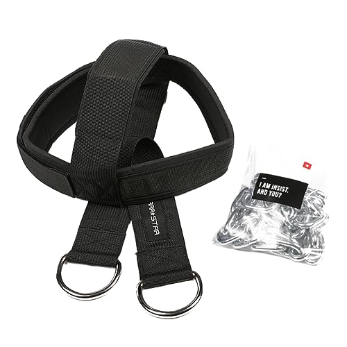 INOOMP and Neck Trainer Shoulder Weight Training for Adults Neck Exercise Equipment for Fitness and Sports Black