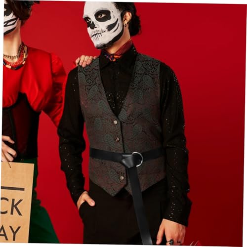 Adjustable Pu Medieval Belt for Men Renaissance Viking Costume Accessory for Halloween Celebrations Distinctive Design Comfortable Fit for Body Types4