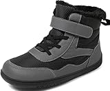 Bottines d'hiver pour enfants, doublées de peluche moelleuse pour garder les pieds au chaud.