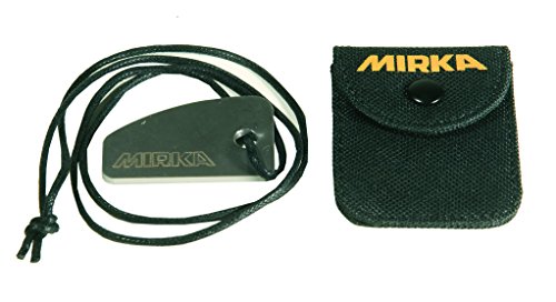 Mirka Shark Blade Denibbing Tool – Carbide Steel, Removes Paint Nibs & Runs – Includes Pouch & Lanyard