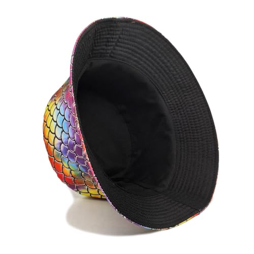 Image of Quanhaigou Bucket Hat for Men Women,Packable Reversible Printed Sun Hats,Fisherman Outdoor Summer Travel Hiking Beach Caps