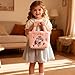 Kids Plush Tote Bag – Ocean Animal Handbag for Girls, Soft Furry Shoulder Bag for School, Travel & Gifts