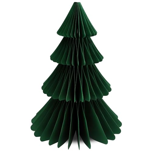 Frau WunderVoll® Papierbaum matt grün Magnetverschluss Ø22cm H30cm...