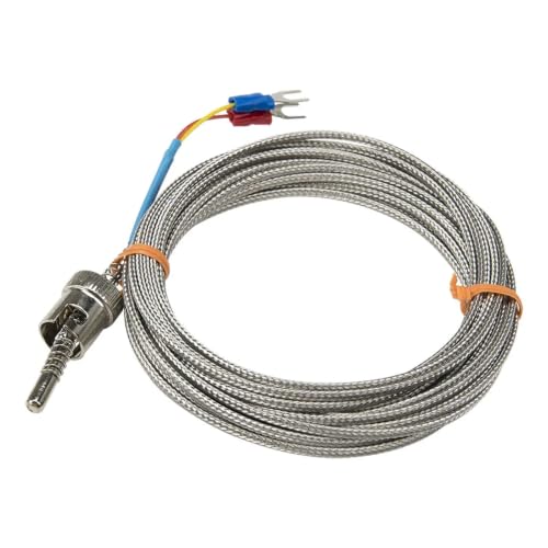 Cable de cribado metal tipo KEJ de 5m para termopar con bayoneta de 11,5mm