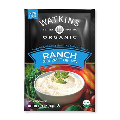 Watkins Organic Gourmet Dip Mix, Ranch, 0.71 oz. Packets, 12-Pack - image 2