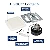 Broan-NuTone BKR60 QuickKit Ultra-Quiet Bath Fan Replacement Motor and Cover/Grille, 60 CFM, 20% more power, White