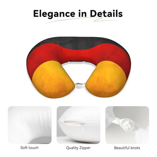 Almohada de Viaje con Diseño de Bandera de Alemania miniatura 4
