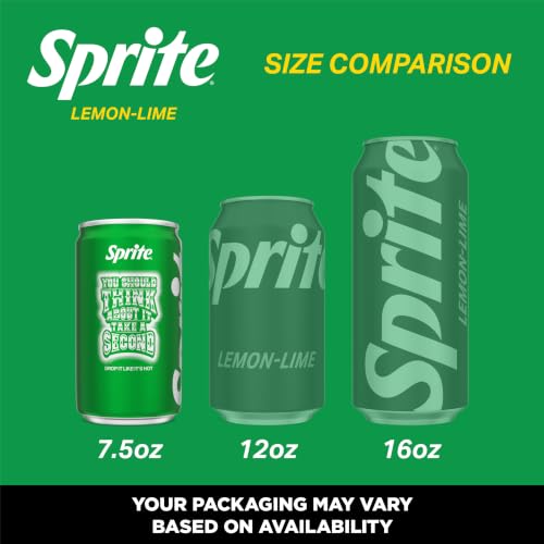 Image of Sprite Lemon-Lime Caffeine Free Soda Soft Drink Mini Cans, 7.5 fl oz, 6 Pack