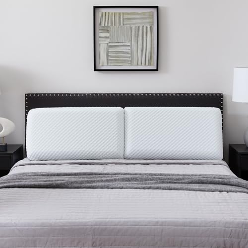 LUCID Gel Memory Foam Kissen 40x70 cm – atmungsaktiv – kühlende Wirkung – Bezug waschbar – Öko-Tex Kopfkissen, Weiß