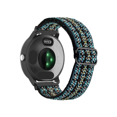 20mm 22mm�e���i�C�����x���g�ɓK������Garmin Vivoactive 3 4/Venu 2 SQ/Forerunner 645/Fenix 6 5 Pro(Bohemia tourquise,20mm)