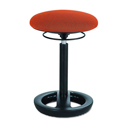 Image of Safco Twixt Active Movement Seating Chair, Ergonomic Support, Adjustable Height, Orange Mesh