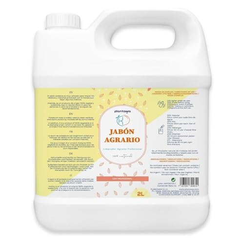 PLANTAWA Jabón Potásico 2L | Solución Multiusos | Fácil Aplicación y Máxima Eficacia | Versátil | Uso en Interior y Exterior | Producto de Origen Natural