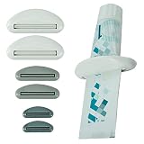 Excelity 6 Sets Tube Squeezer Clip for Toothpaste, Hand Cream, Paint Tube, Cosmetics, Easy Press & R