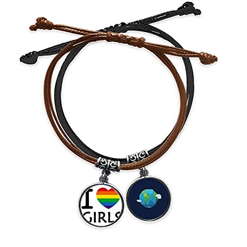 Pulsera bisexuales transexuales con ilustración de corazón, el regalo ideal de orgullo