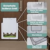 Große Hundetür mit magnetischer Verriegelungsplatte für Haussicherheit, langlebig, wetterfest für mittlere bis große Hunde, Katzen, Haustiere, Größe L