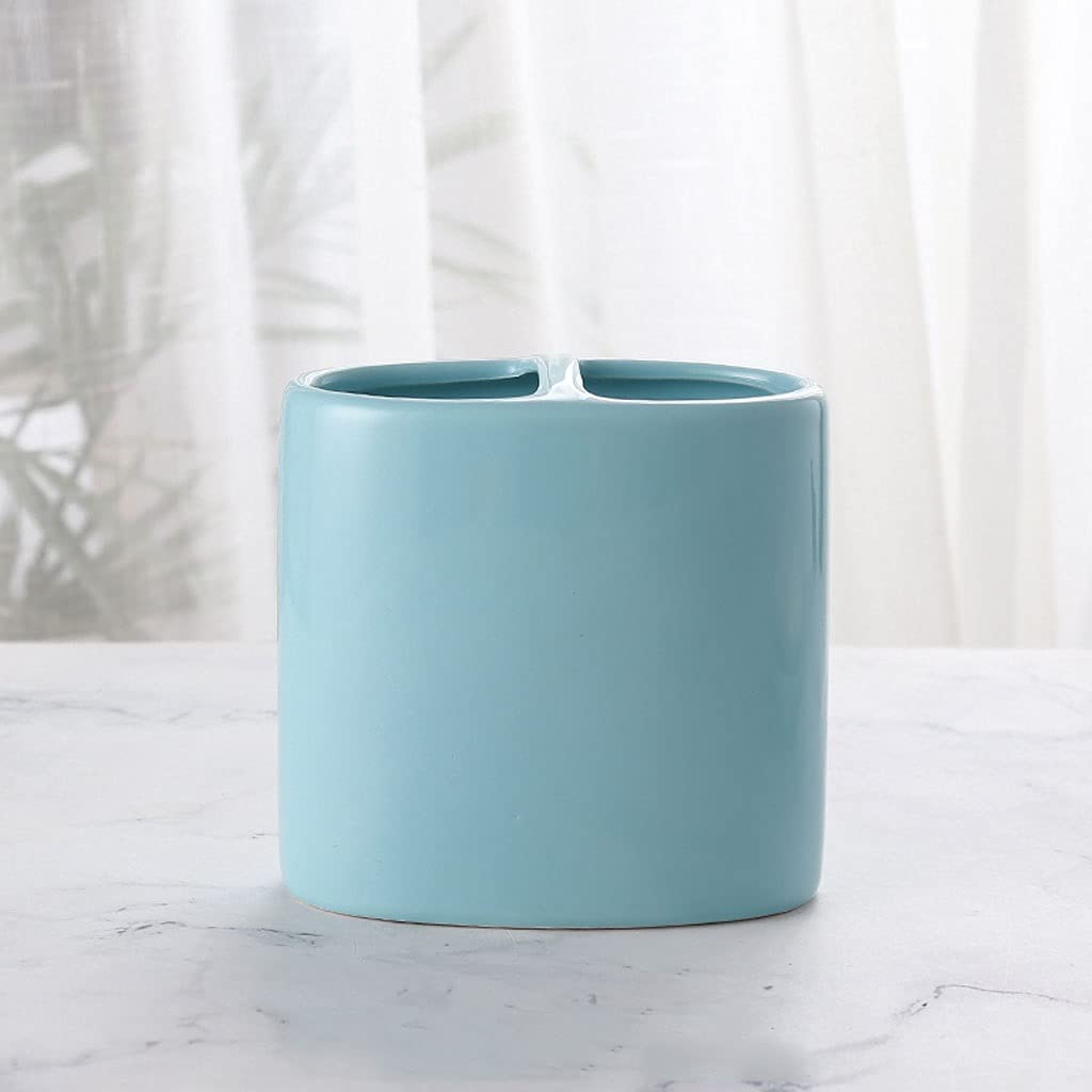 Dispensador de Jabón Líquido Accesorios de baño Conjunto de cerámica - Kit de suministros de baño de 5 piezas Incluye Loción Soag Soap Dispenser Titular de cepillo de dientes Set plato y tumblers Disp