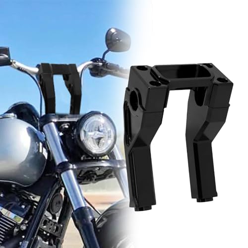 Rehausseur de guidon 6'' noir pour Harley Softail et Street Bob 2018-2023