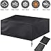 Produktbild Abdeckhaube Gartenmöbel Abdeckung Schutzhülle Abdeckplane Gewebeplane Schutzhaube für Gartenmöbel, für Gartentisch Möbelset, wasserdicht staubdicht Anti-UV,325×208×58 cm/128×82×23"