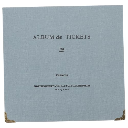 Gadpiparty Álbum de Colección para Tickets y Fotos Organizador de Billetes Sueltos Soporte Decorativo para Recuerdos de Viajes y Conciertos Libro con Sueltas para Almacenamiento Ordenado