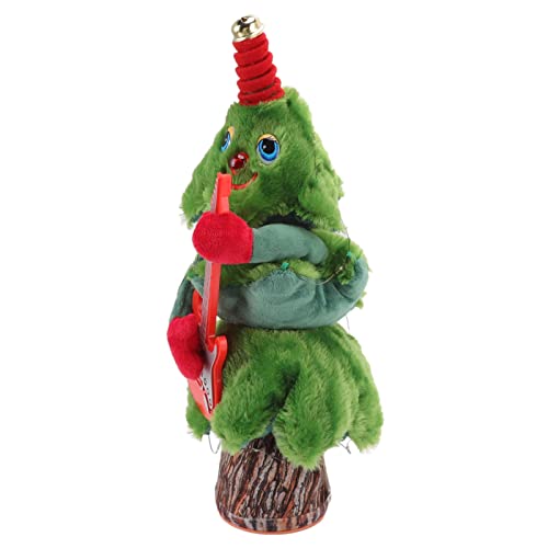 Picysa Árbol de Navidad Que Canta y Baila, 8 Canciones, árbol de Navidad Que Canta Eléctrico, Peluche de Baile Navideño para Juguetes de de (de con tocón de Guitarra)