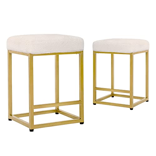 CangLong Faux Leather Stools (Set of 2)