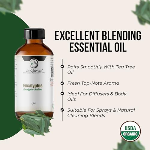 Aceite Esencial Orgánico de Eucalipto Radiata 4 Fl Oz miniatura 4