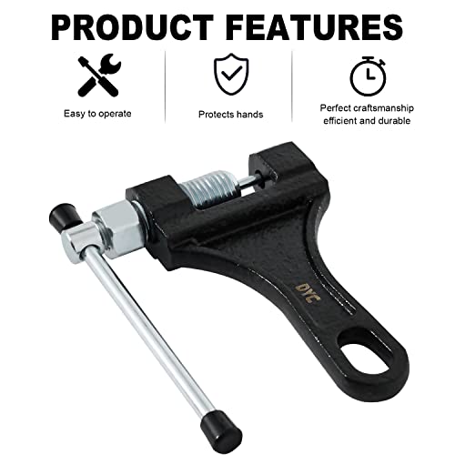 DYC Chain Breaker Tool for 420-530 Roller Chain, Universal Motorcycle ATV Mini Bike Dirt Bike Go Kart Scooter Bicycle 40 410 415 420 428 50 520 525 530 Chains by DYCTAHO - Image 3