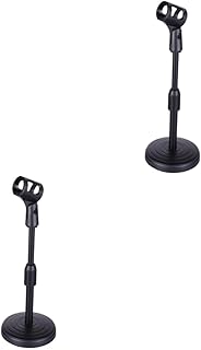 Vaguelly 2 Peças Suporte De Microfone Suporte De Montagem De Microfone Suporte De Microfone Para Suporte De Microfone Suporte De Mesa Suporte De Microfone Suporte De Microfone Suporte De