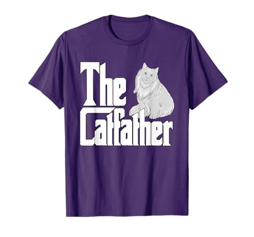 The Catfather Cat Father Mafia Whiskers Male Daddy T-Shirt