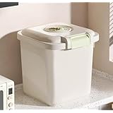 Farigrut 透明大容量米箱 防虫・防潮・密封機能付き米盒/米柜 免洗米対応 小麦粉・米粉収納可能 キッチン用収納容器 防漏・乾燥保持・鮮度維持 クリーニング簡単 多目的储物収納箱​