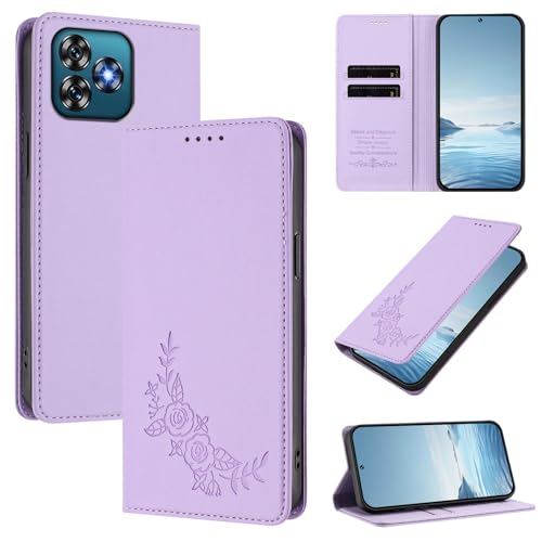 �X�}�z�P�[�X �Ή��@�� for Oukitel C53 �yRFID�u���b�N�z�y�J�[�h�z���_�[�t�����z �}�O�l�b�g�J�� �X�^���h�@�\�t���z�X�}�z�P�[�X Purple