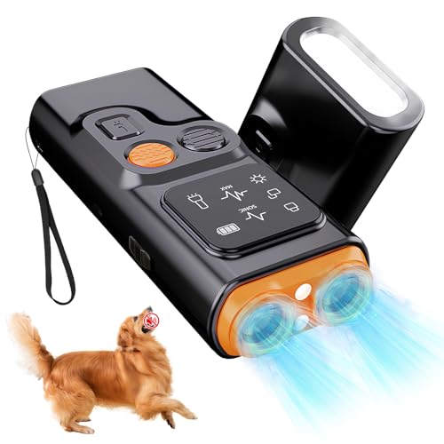 Focenat Antiladridos para Perros ultrasonidos,Antiladridos para Perros,Ahuyentador de Perros,Anti ladridos para Perros,Dispositivo Antiladridos para Perros,para Perros Pequeños,Medianos y Grandes