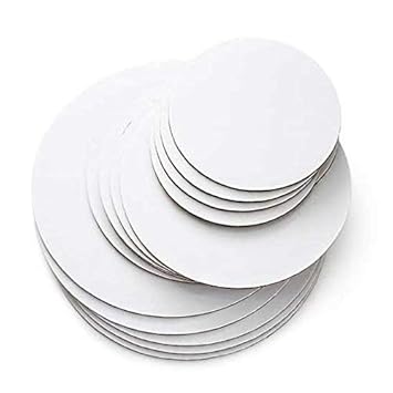White Round Cake Base/Board Cardboard Pack of 10 (12 Inch Pack of 10)