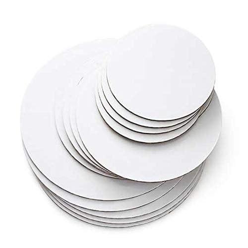 White Round Cake Base/Board Cardboard Pack of 10 (8 Inch Pack of 10)-image-40