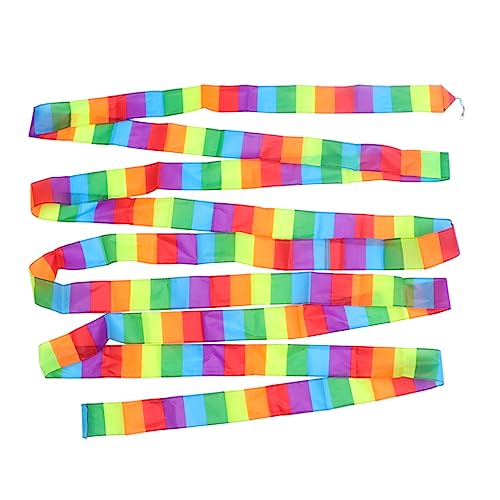GARVALON DIY Kite Tail 2pcs 10m Length Rainbow Kite Tail Streamer Outdoor Accessories Floating Turning for
