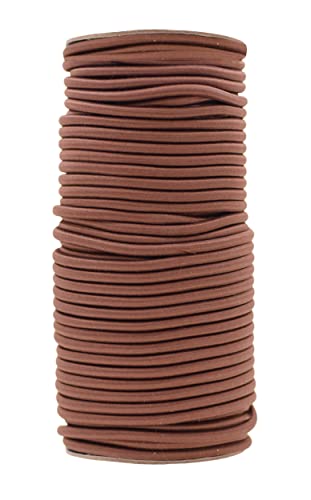 Mandala Crafts 1/5 Inch Brown Elastic Bungee Shock Cords for Kayaks