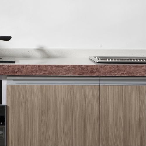 DIYEAH Guarnição De Moldagem De Rodapé 1 Rolo De Papel De Parede De Madeira Casca De Borda E Cola Fi