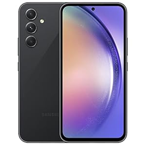 SAMSUNG Galaxy A54 5G | 128GB | 6.4” Fluid Display Screen | Hi Res Camera | 5,000 mAH huge Battery| US Version | 2023 Model | Unlocked Android Smartphone | Awesome Black (Renewed)