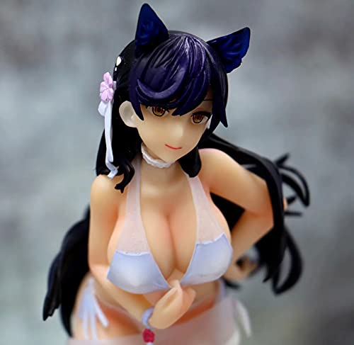 Njcore 22Cm Limited Edition Japan Anime Beautiful Girl Azur Lane Kaga White Dress Standing Adult Toy Statue Doll Action Figure Ornament Collectibles Decoration Gift #TOP3