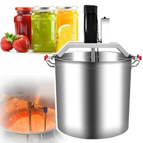 Dfdieratve Batidora de Mano AutomáTica de Acero Inoxidable de 40 y 80 litros con Base y Paleta Doble para Mezclar, Ideal para Sopas, Salsas y Condimentos.,80L