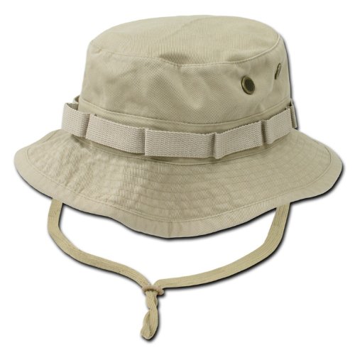 RAPID DOMINANCE Washed Hunting Fishing Outdoor Hat Military Boonie Hats (KHAKI, Medium)