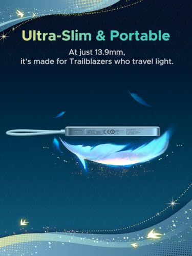 Image of UGREEN x Honkai: Star Rail Edition MagFlow Air Magnetic Power Bank, Qi2 15W Wireless, 30W USB-C Fast Charging, 10000mAh Slim Portable Charger with Built-in Cable for iPhone 17 /16 /15