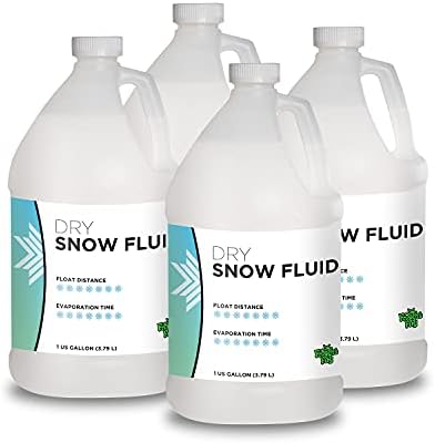 Froggys Flakes - 4 Gallon Case - Snow Machine Juice Fluid - Dry Formula (50-75 Feet Float/Drop)