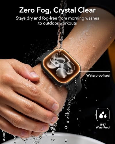 Image of ESR Glass Case by Corning for Apple Watch Series 11 42 mm Screen Protector