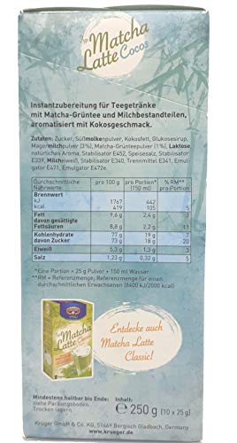 Krüger You Matcha Latte Cocos 250g ( 10 x 25g Beutel )