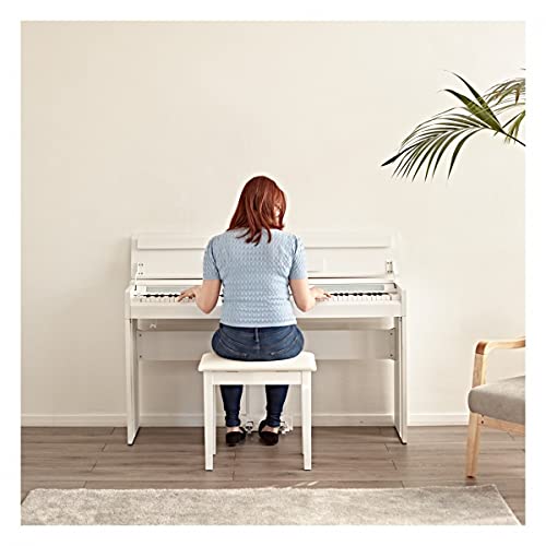 Piano numérique compact à 88 touches avec pédale DP-12 par Gear4music Blanc - Les Beatles, Paul McCartney, John Lennon, RIngo Starr, George Harrison Piano numérique compact à 88 touches avec pédale DP-12 par Gear4music Blanc – Image 4